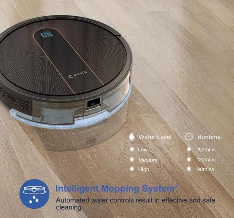 Coredy R750 Robot Vacuum Intelligent Mopping System