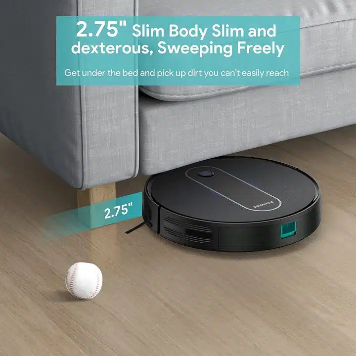 Deenkee DK600MAX Robot Vacuum Slim Body