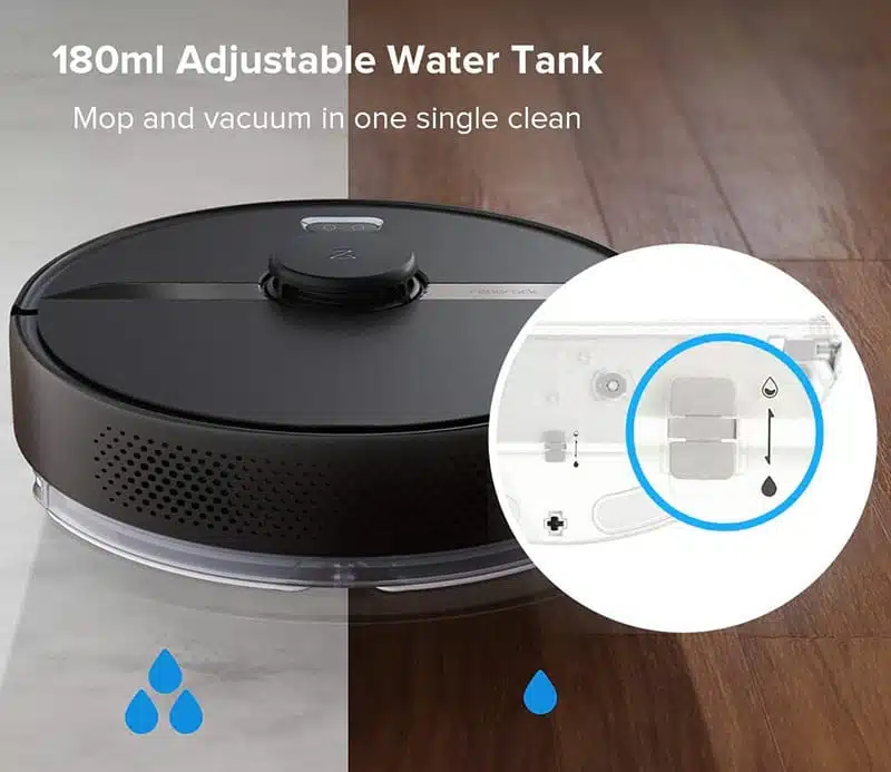 Roborock S6 Robot Vacuum Adjustable water tank