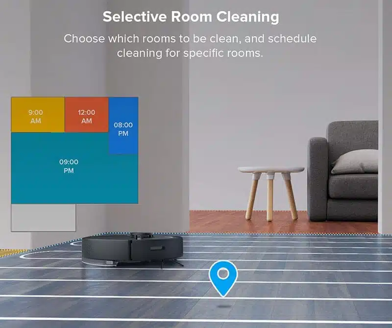 Roborock S6 Robot Vacuum Selective Room Cleaning