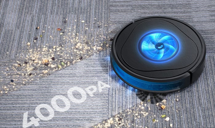 TRIFO Robot Vacuum with 1080P Night Vision, Dual Cameras, Reactive AI and Intelligent Mapping, Robot Vacuum Cleaner, 4000Pa, Wi-Fi Compatible with Alexa, Good for Pet Hair, Carpet (Pet Version)